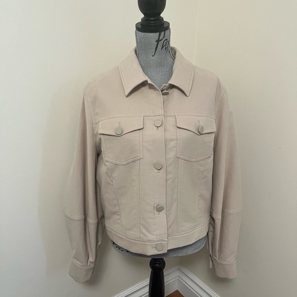 Ted Baker Light Brown Sofea Cropped Jacket with Balloon Sleeves, Size L - Picture 10 of 16